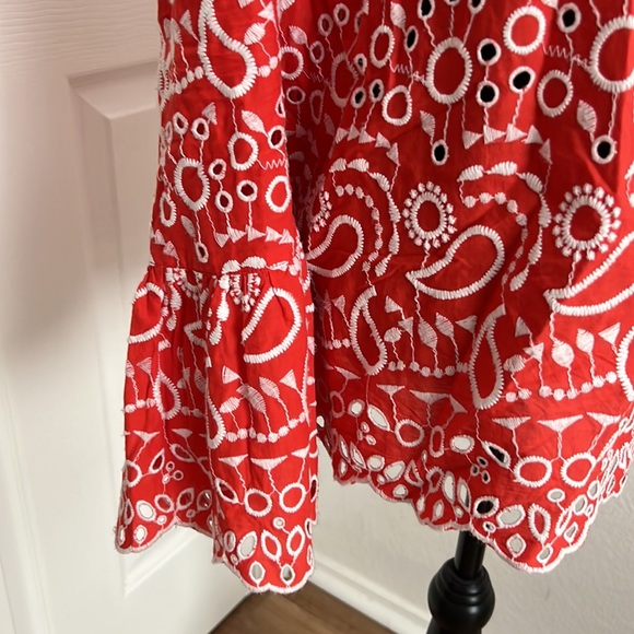 ASOS River Island Broderie Blouse Cold Shoulder - Picture 7 of 14